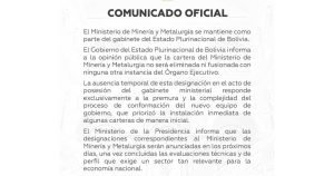 COMUNICADO