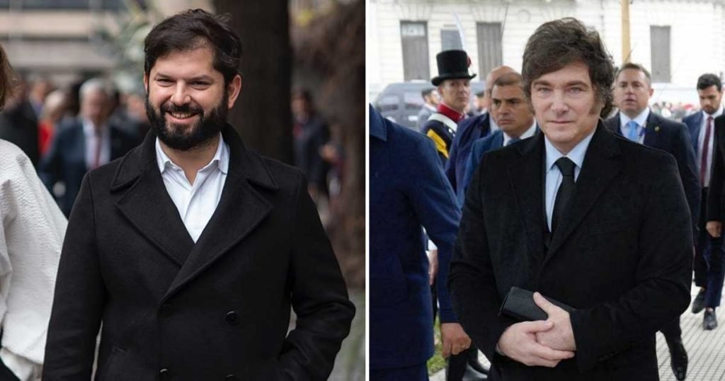 PRESIDENTES-BORIC-Y-MILEI