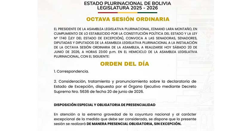 CONVOCATORIA