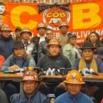 COB lanza conminatoria al Gobierno y advierte con masificar protestas si no hay soluciones