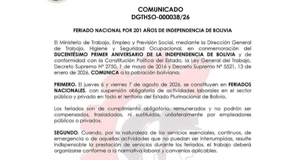 COMUNICADO